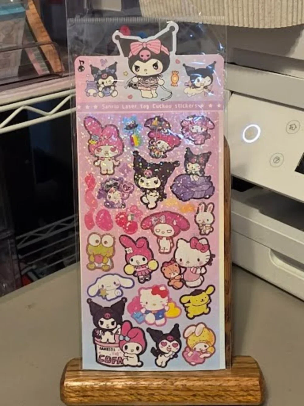 STK-2537 Sanrio Laser Sticker Sheet
